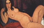 Amedeo Modigliani Reclining Nude with Loose Hair (mk39) oil painting on canvas